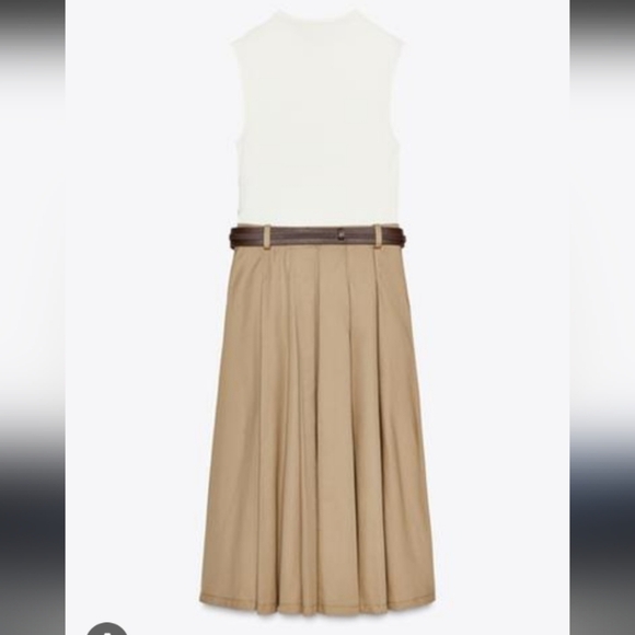 Zara Combination Belted Skirt - Picture 5 of 9